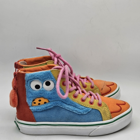 Vans x SESAME STREET SK8-Hi Zip Kids 2 Limited Edition cookie monster & grouch - Picture 16 of 16